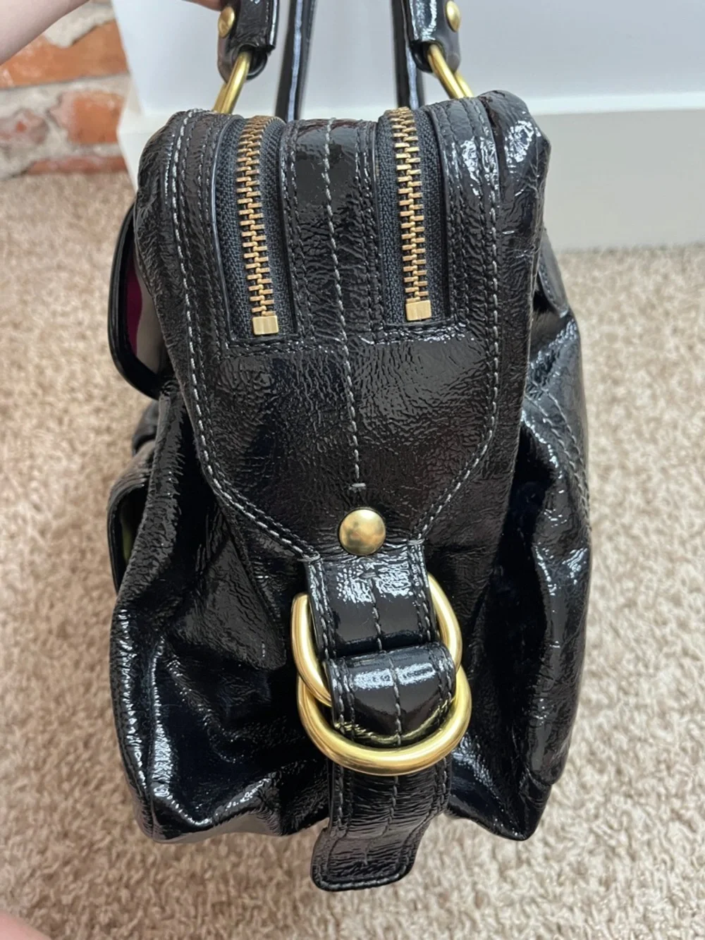 Coach Archive Limited Edition Patent Peyton Satchel 13051