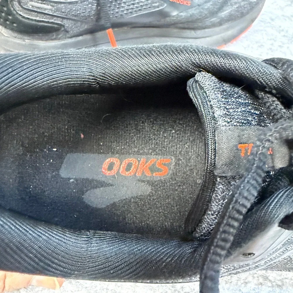 Brooks Trace 2 Mens Running Shoes Black Orange Road Sneakers 1103881D048