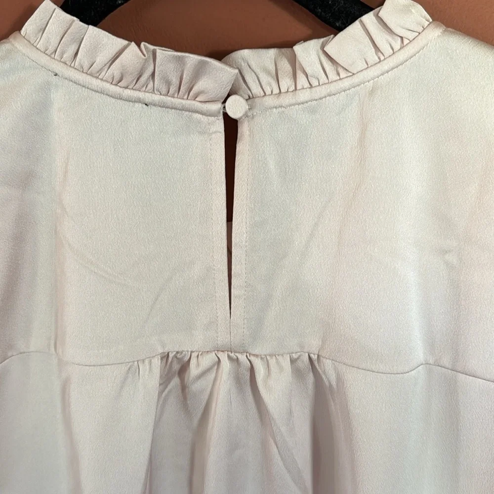 J. Crew ruffleneck dune