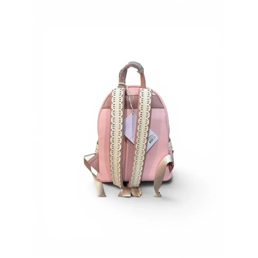 Loungefly Disney Princess Silhouettes Floral Lace Pink Backpack Belle Snow NWT