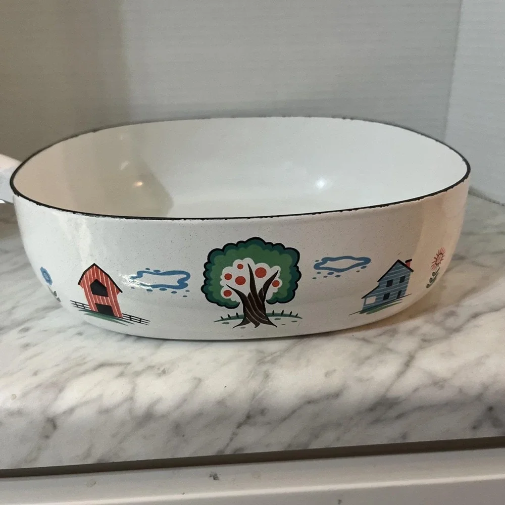 Rare VTG  Berggren enamelware 8