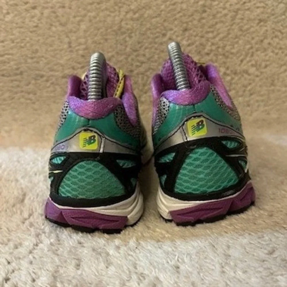 New Balance 1080v3 Womens 7 Running Shoes Teal Purple Silver W1080SP3 N2