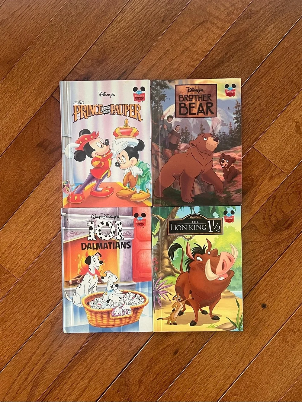 Vintage Disney Classic Kids Book Set of 4 Lion King 1.5 Brother Bear