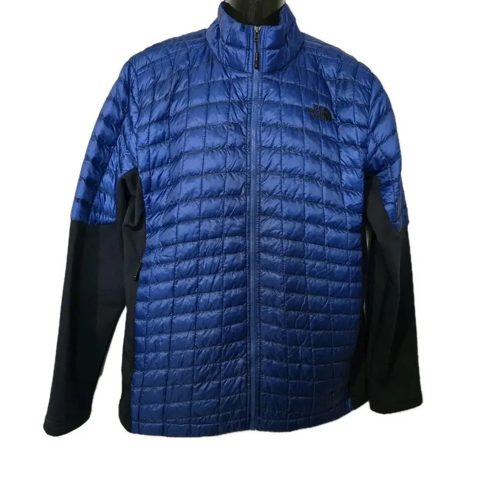 The North Face Momentum Thermoball Puffer Jacket Men's Sz L Blue Performance