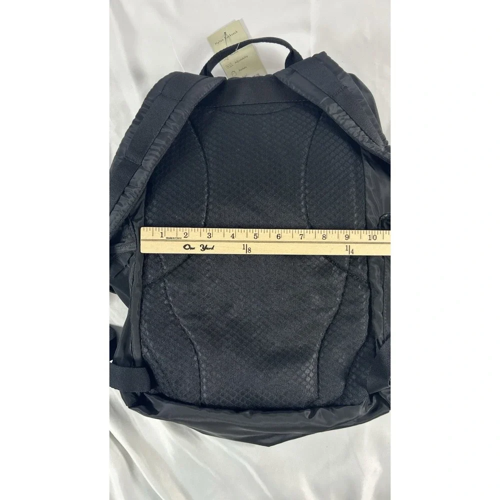 NWT Sweaty Betty Nylon Rucksack Backpack Black Lightweight Travel Gym Everyday