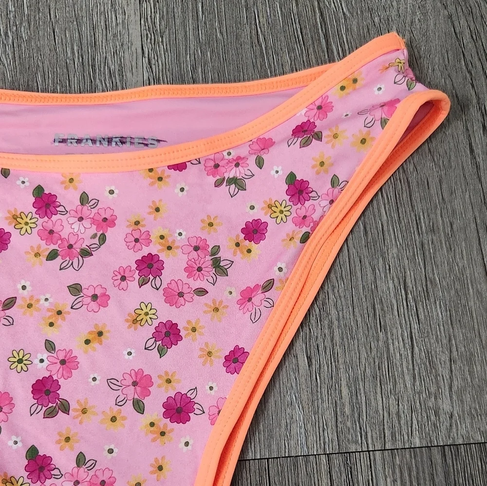 New!Frankie's‎ Bikinis Full Moon Floral Micro Bikini Bottom