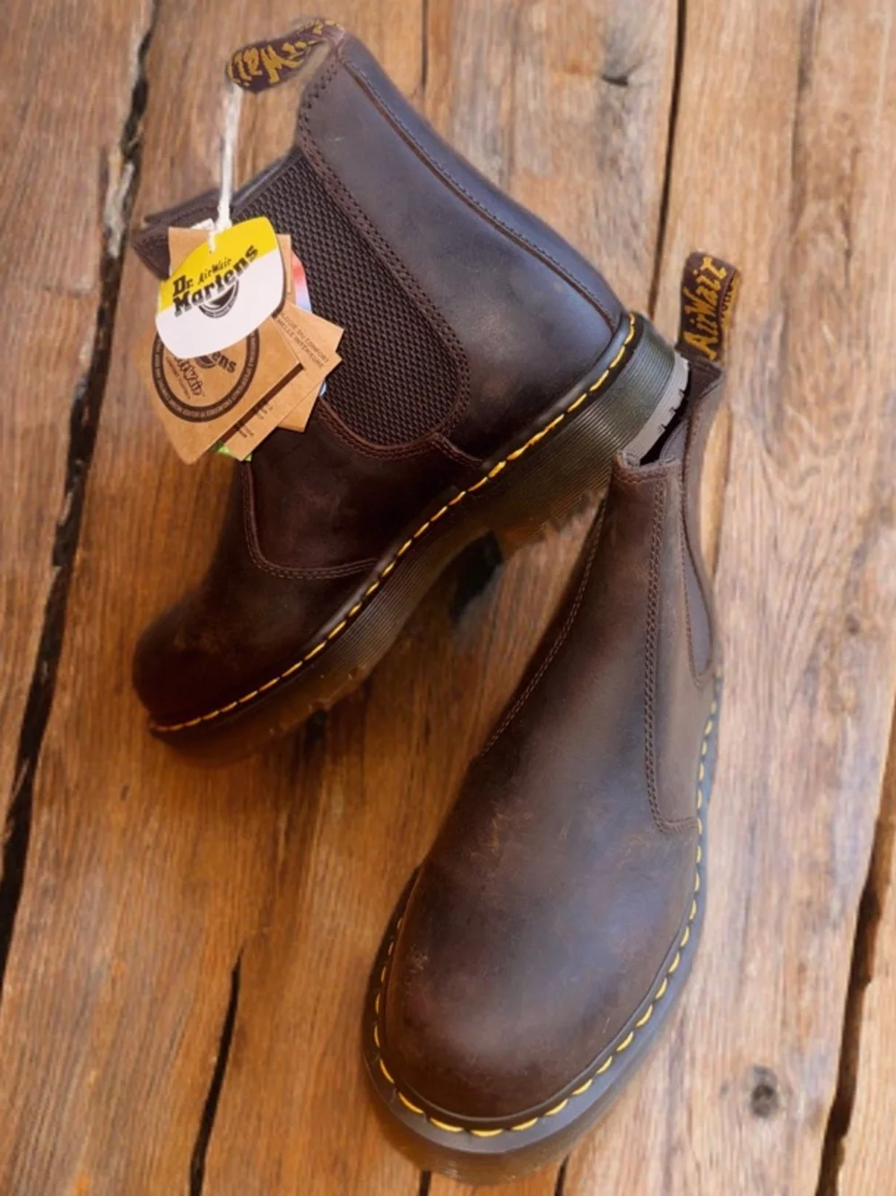 NWT Dr. Martens Size 10 Men’s/11 Woman’s Dark Brown Crazy Horse Chelsea Boots