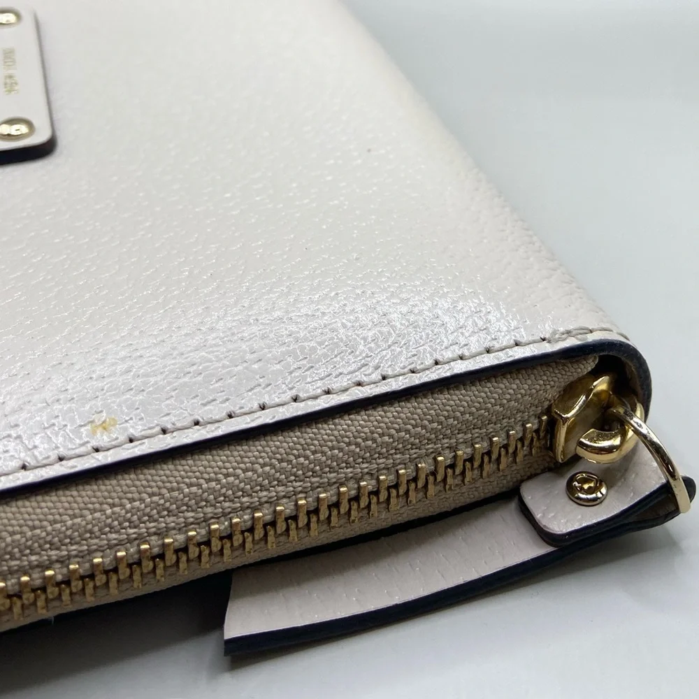 kate spade cream leather
