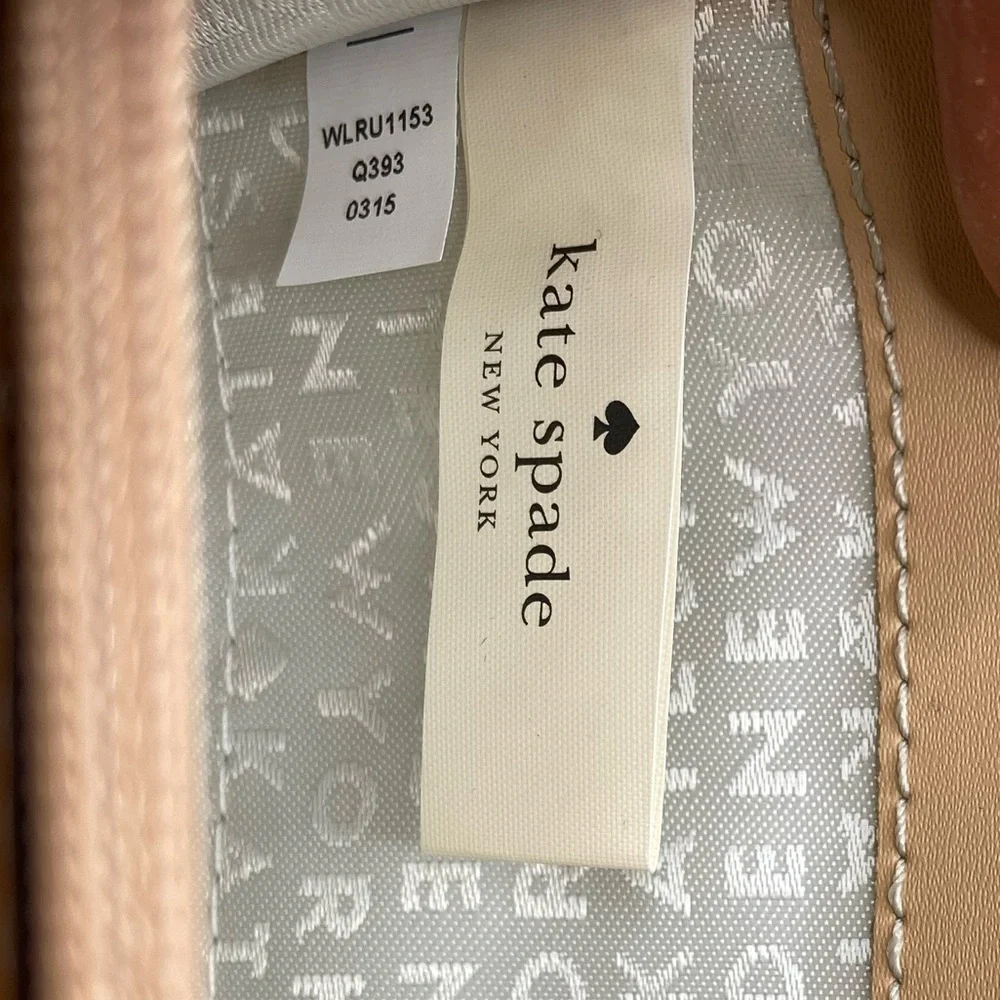 kate spade cream leather