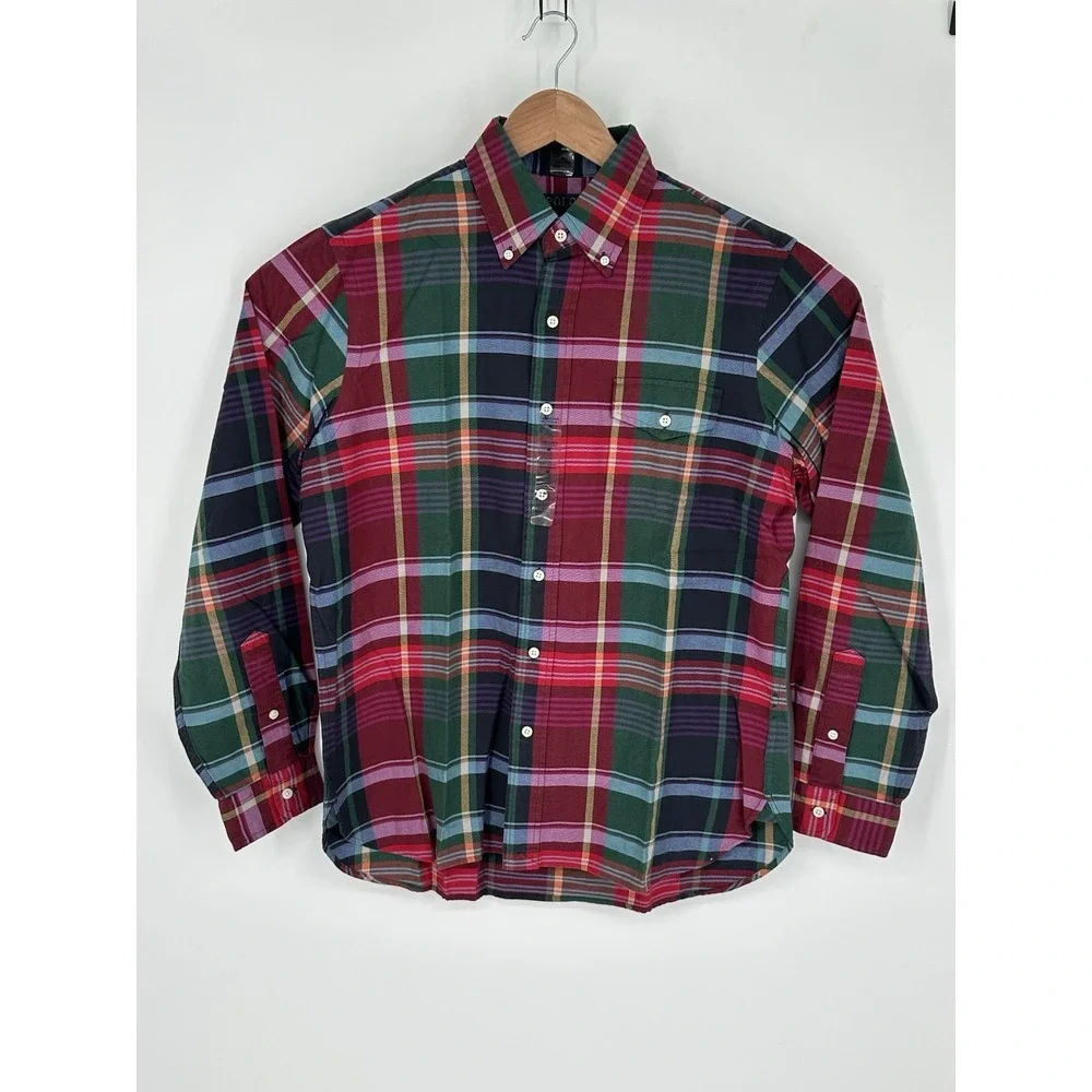 Polo Ralph Lauren Mens Sz S Classic Fit Plaid Multicolor Long Sleeve Shirt W8