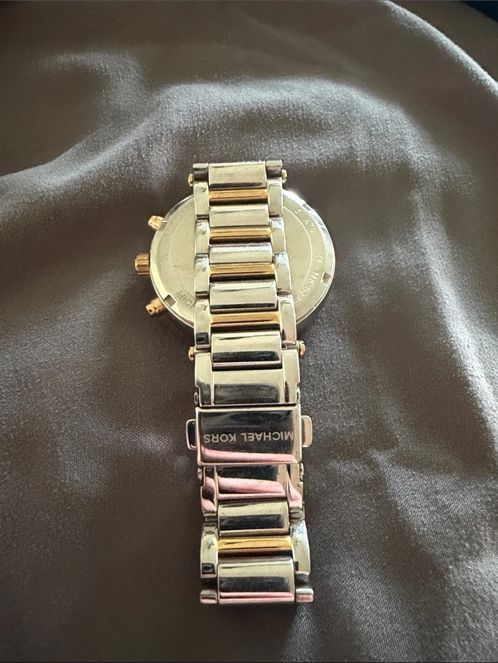 Michael Kors Two-Tone Gold and Silver Women's Chronograph Bracelet Watch