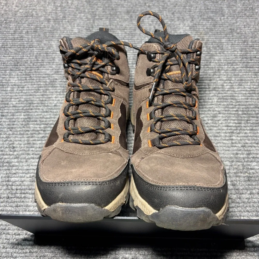 Eddie Bauer Bonham Men Size 10 M Brown Leather Waterproof Outdoor Hiking Boots