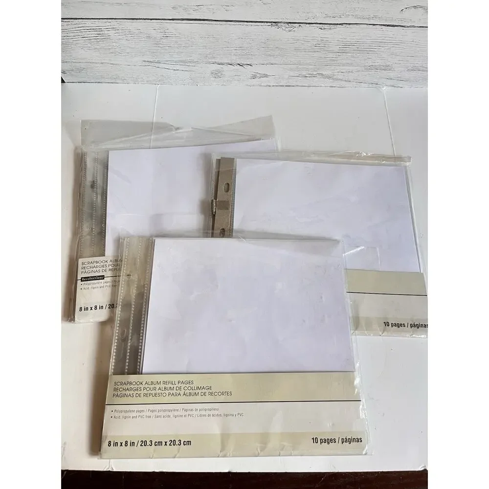Lot Of 29 Recollections 8” x 8” Scrapbook Album Refill Pages