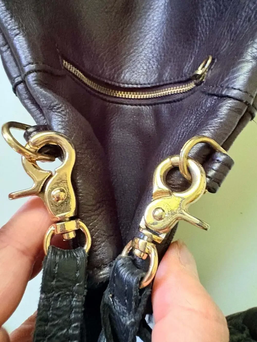 Foley + Corinna black leather
