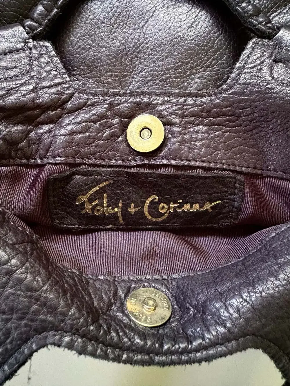 Foley + Corinna black leather
