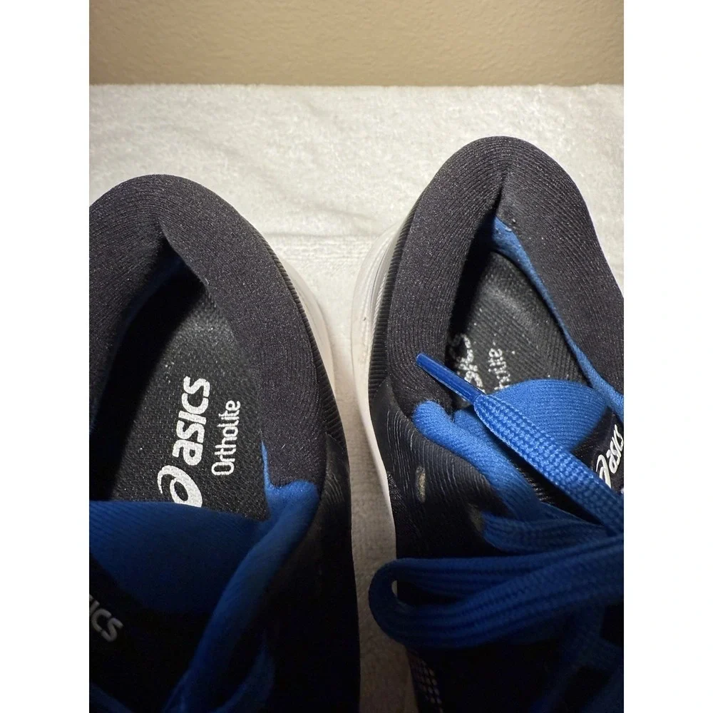Asics Gel-Pulse 13 Running Shoes Womens 8 Black Electric Blue 1012B035 Sneaker