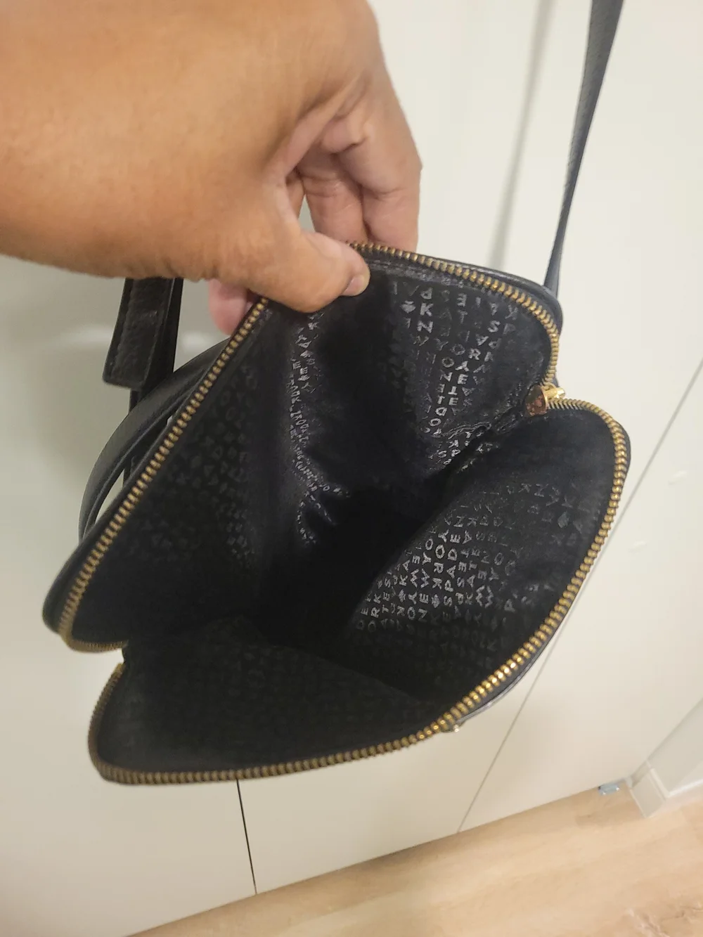 kate spade Black Pebbled Leather Tassel Crossbody Bag