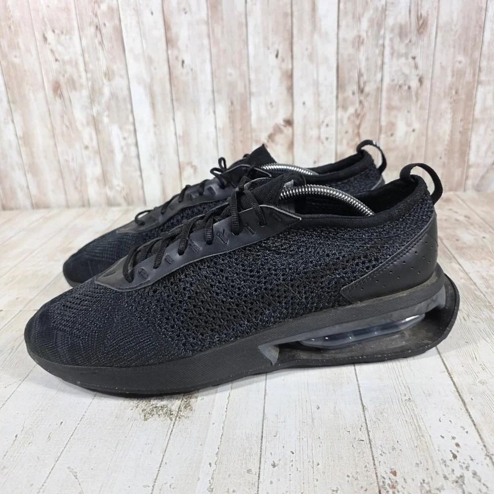 Nike Air Max Flyknit Racer Mens Black Anthracite Running  FD2764-001 Size 11
