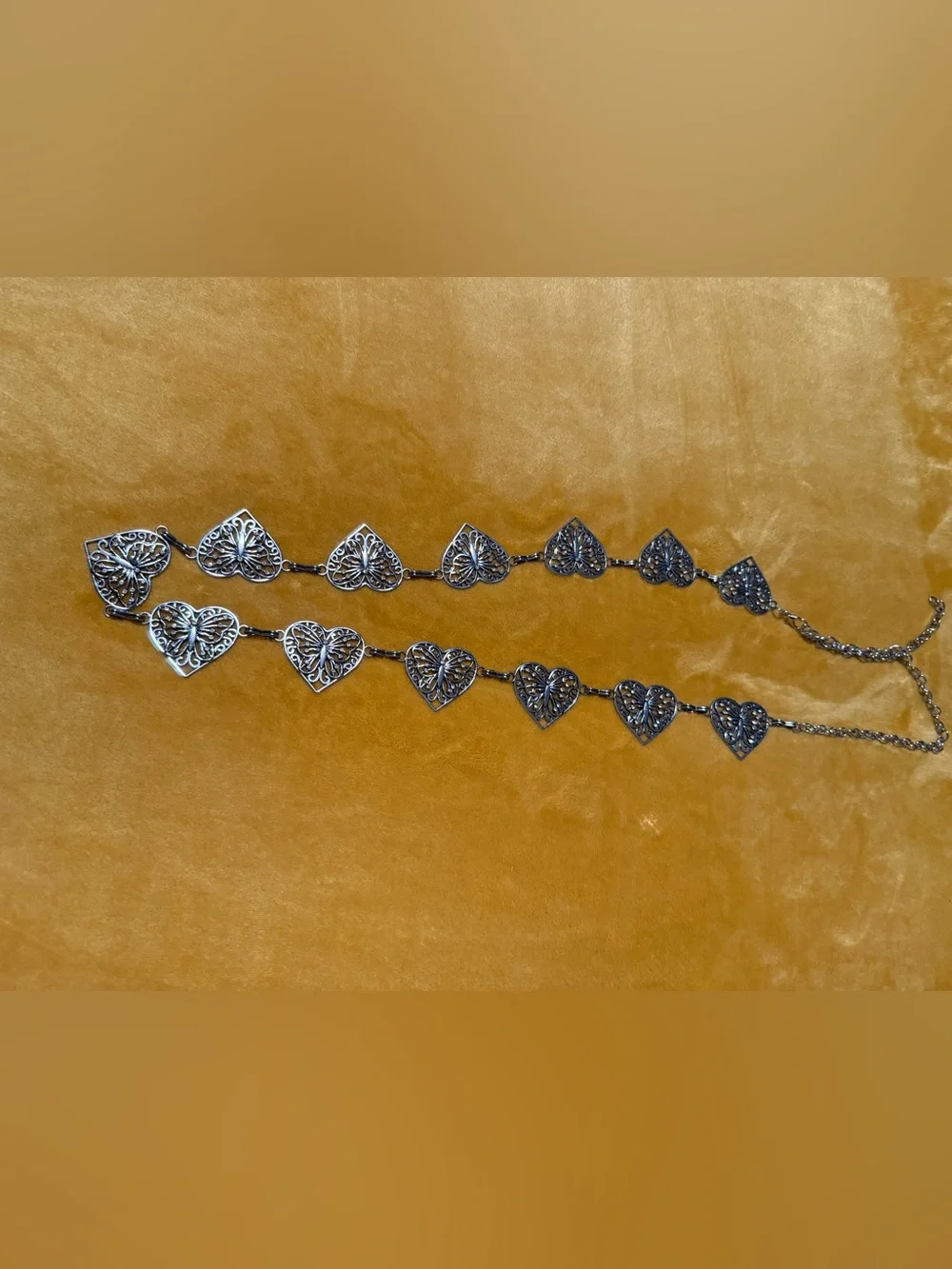 Silver Heart Link belt  - Women Jewelry