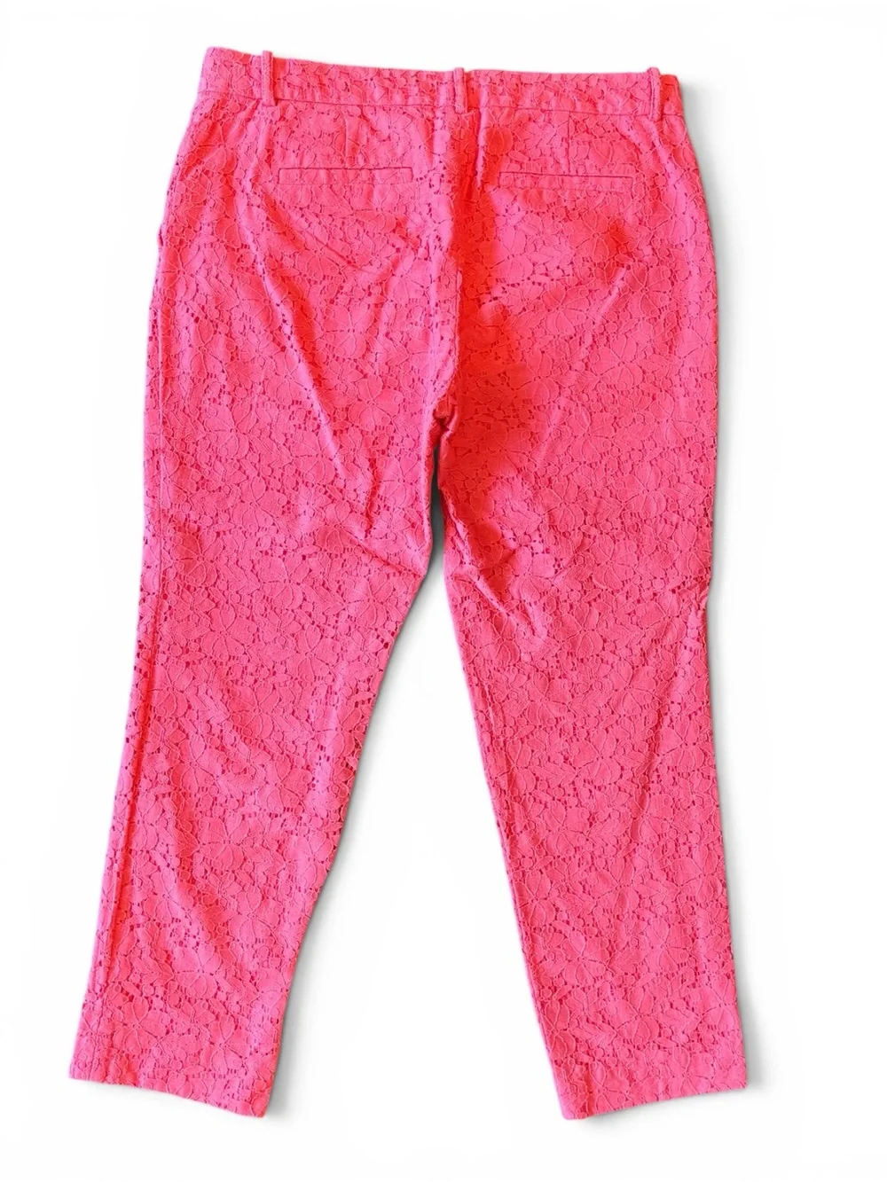 J. Crew coral lace