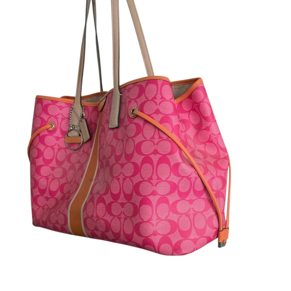 Coach pink signature