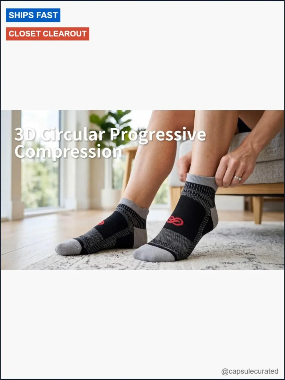 Compression Socks Ankle Running with Arch Support Plantar Fasciitis Men Women