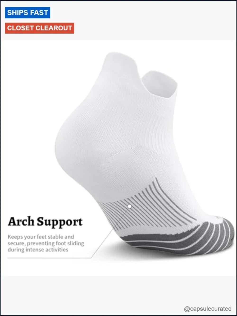 Compression Socks Ankle Running with Arch Support Plantar Fasciitis Men Women