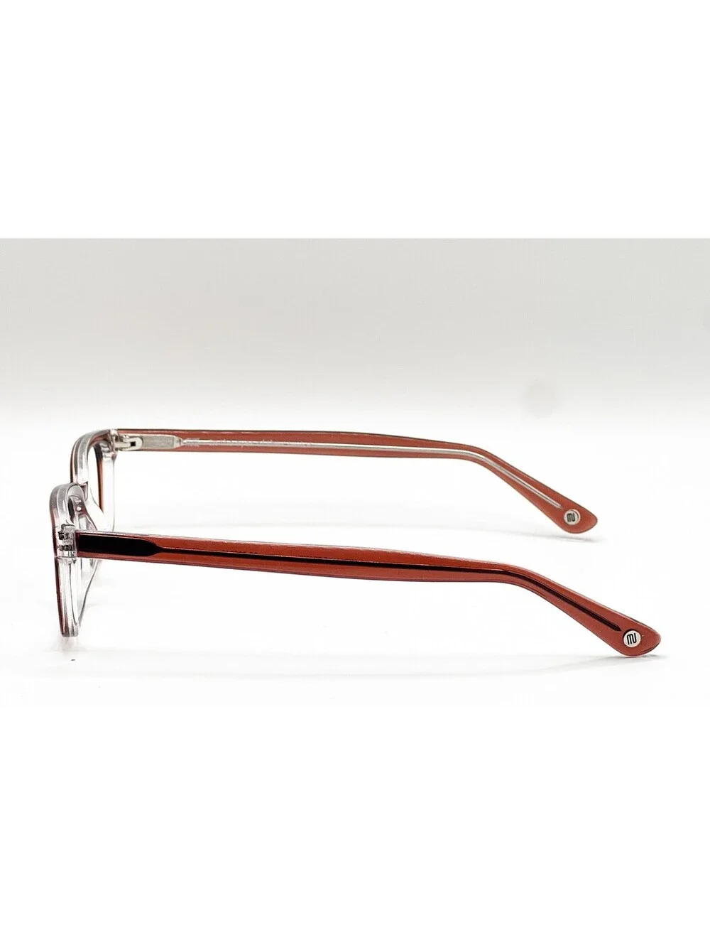 Muse 35-002010 Brown Clear Rectangle Authentic Eyeglass Frames 50-17-140