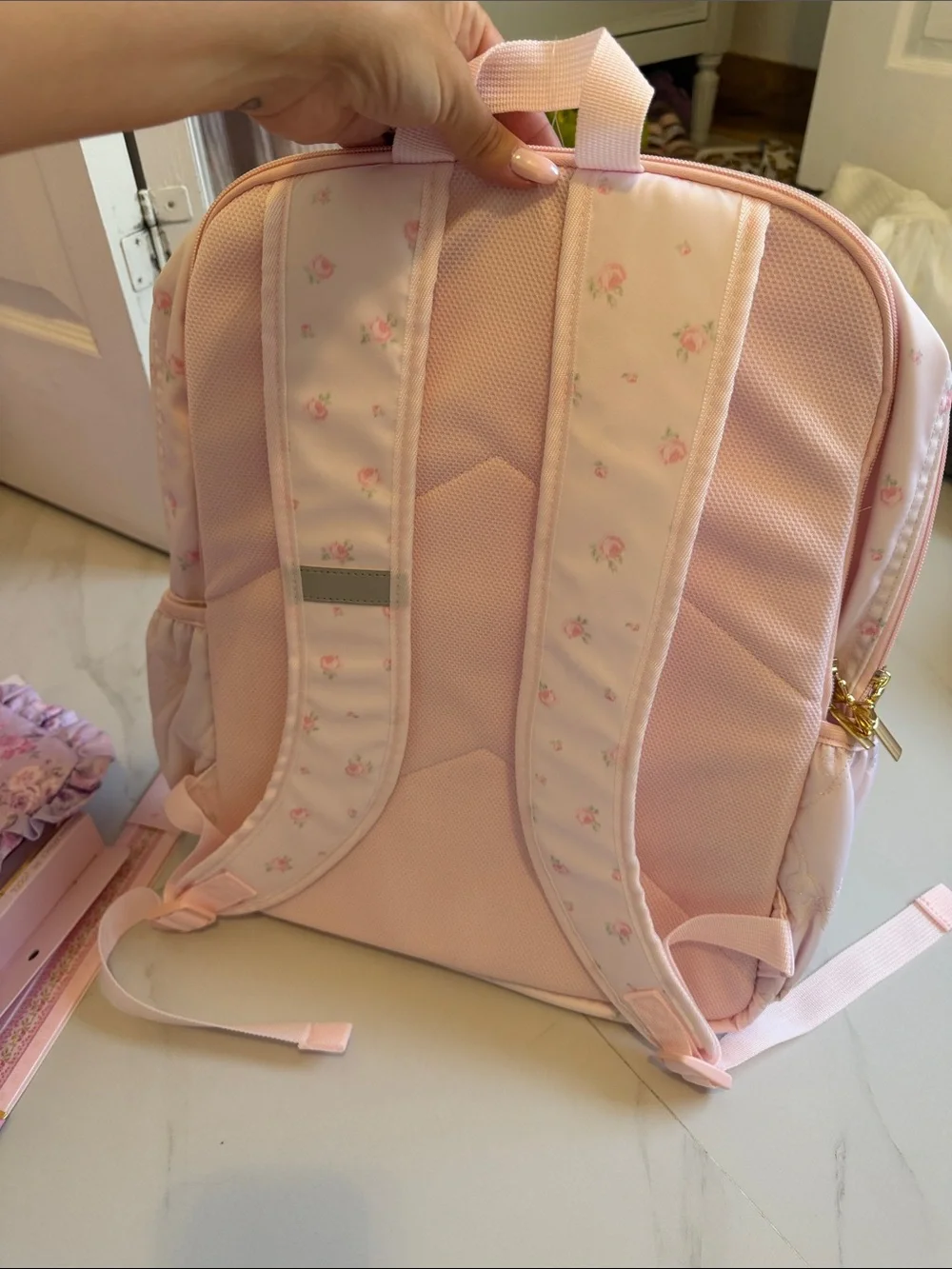 LoveShackFancy x Target Pink Floral Kids Backpack & Matching Stationery Set