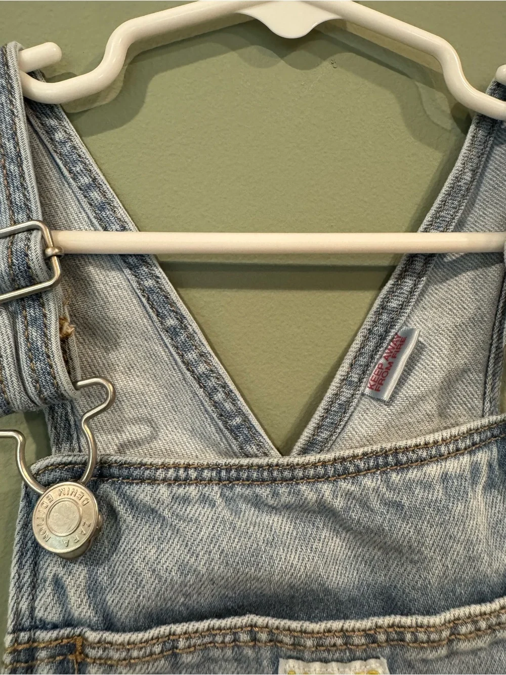 Zara denim overalls