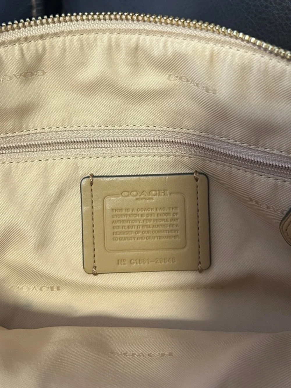 Coach satchel woven