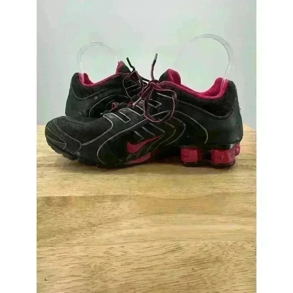 Nike Women's Shox Navina Sneakers 356918-065 - Black/Pink‎ Sz 9.5 Athletic Shoes