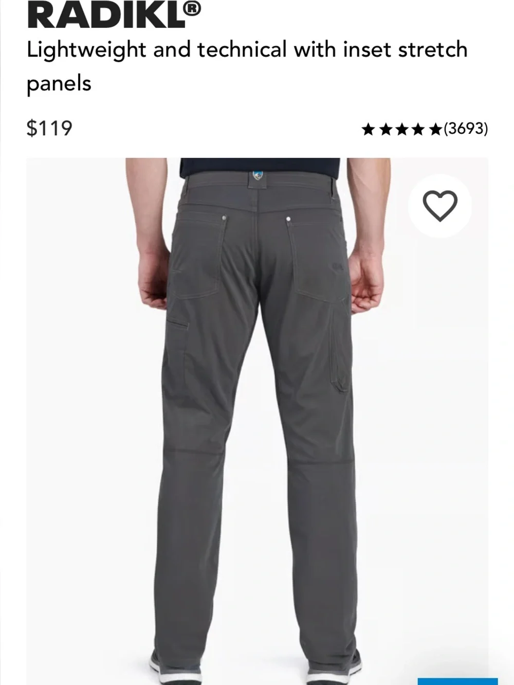 Kuhl Men's Pants - carbon is the color