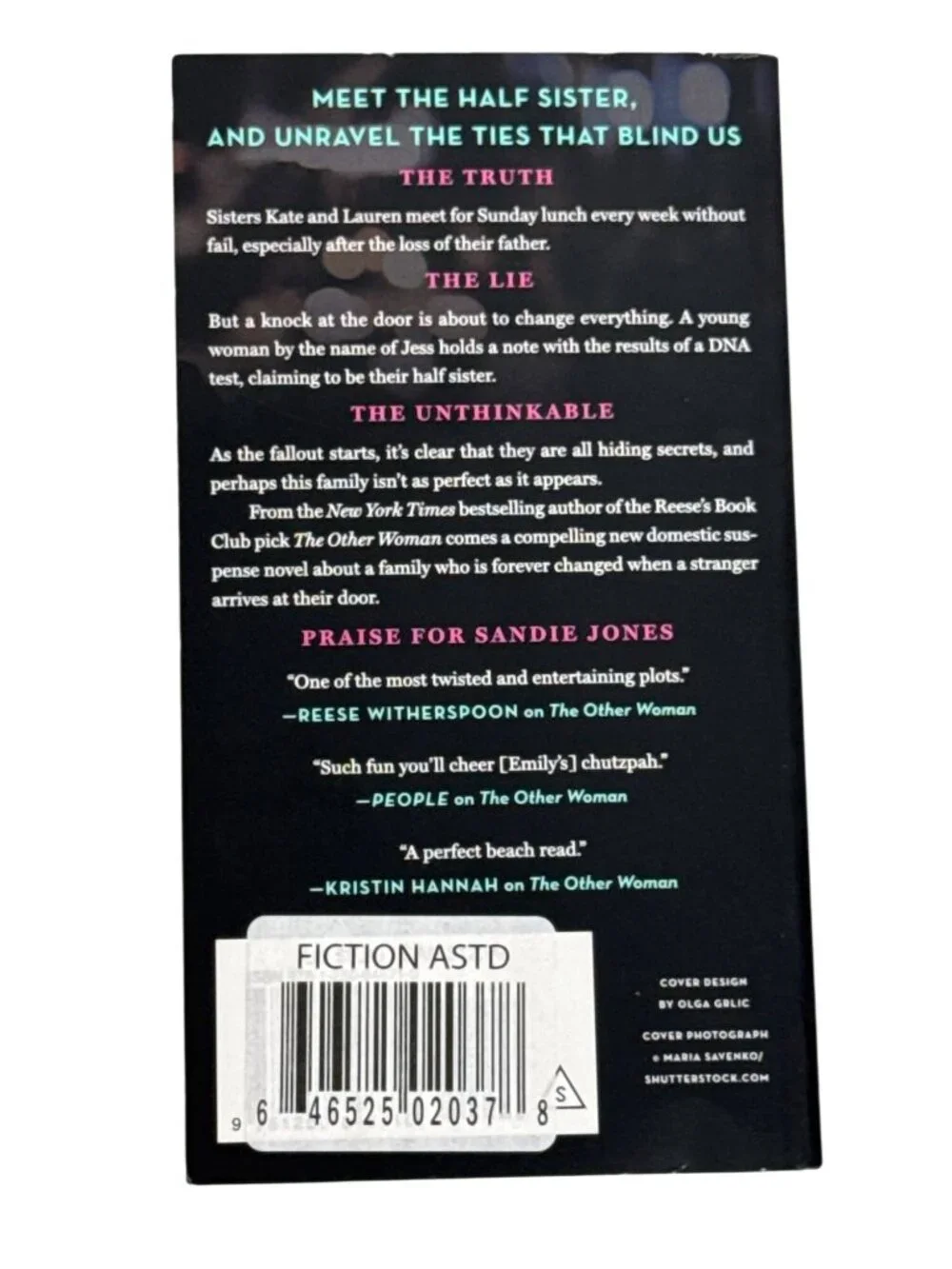 The Half Sister by Sandie Jones Paperback Psychological Thriller Novel