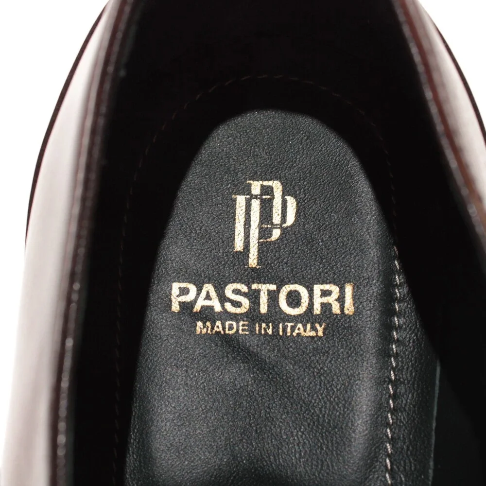 Pastori NWB Single Monk Strap Dress Shoes Size 11.5 US in Brown Leather