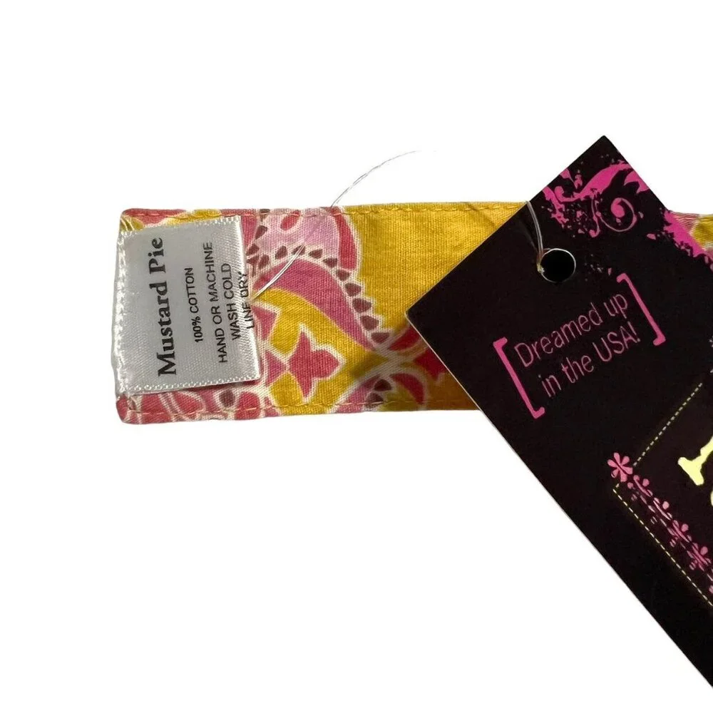 NEW Mustard Pie Alice Wrap Headband Sweet Pink