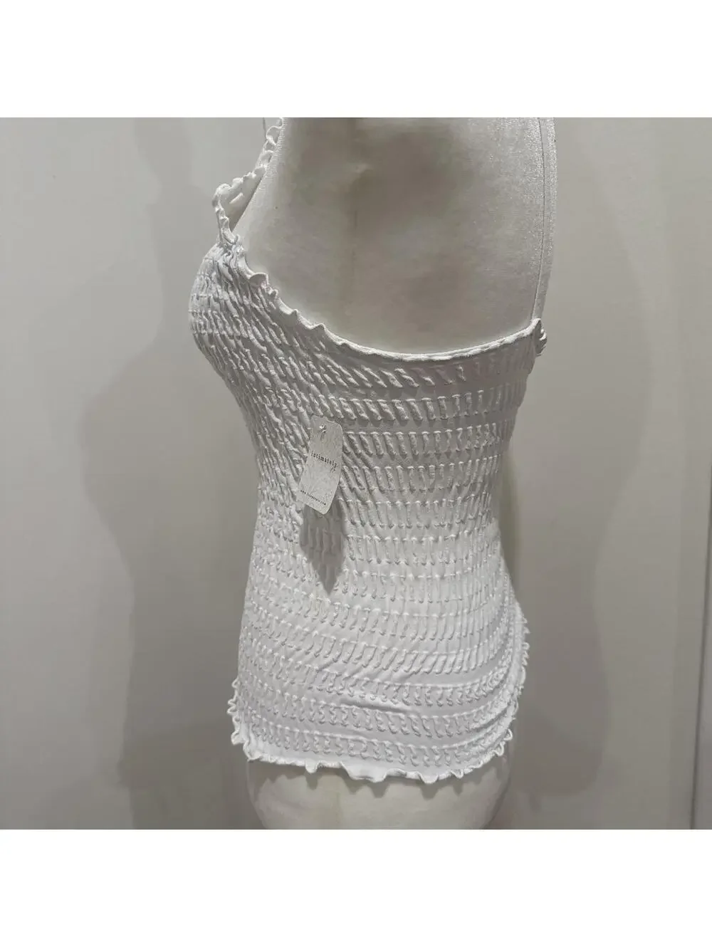 Free People #ruffles white #smocked