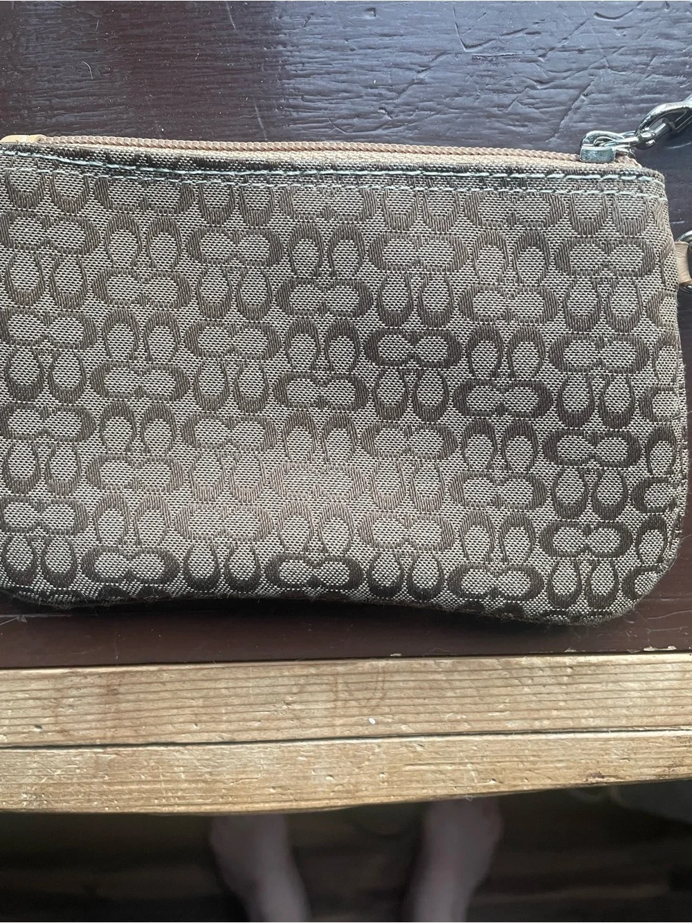 Coach wristlet signature