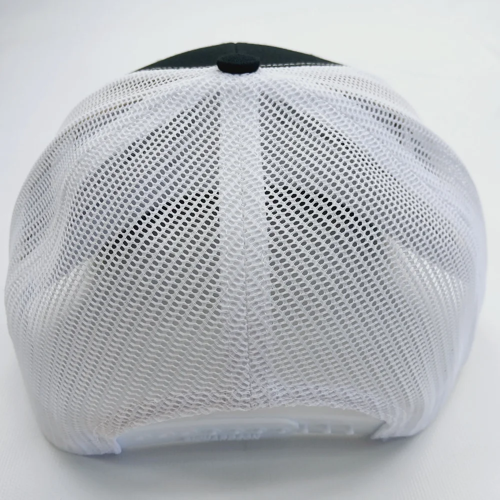 Caterpillar Black and White Trucker Cap