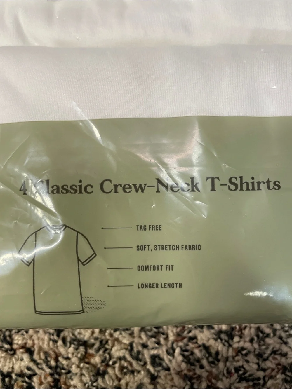 Goodfellow & Co White Crew-Neck Undershirts - 4 Pack Size Medium | NEW