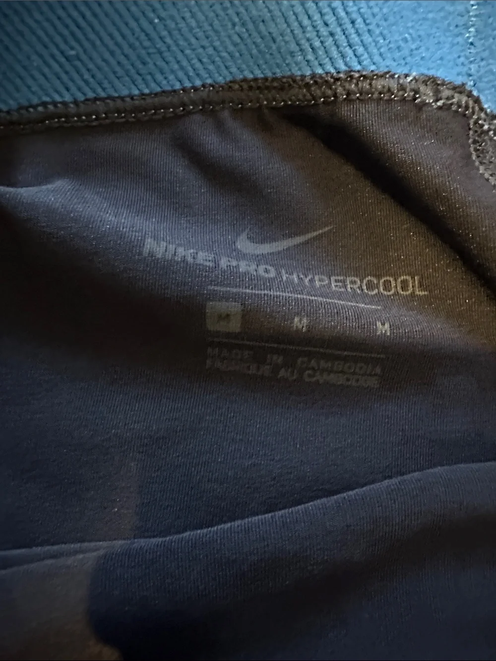 Nike blue logo down