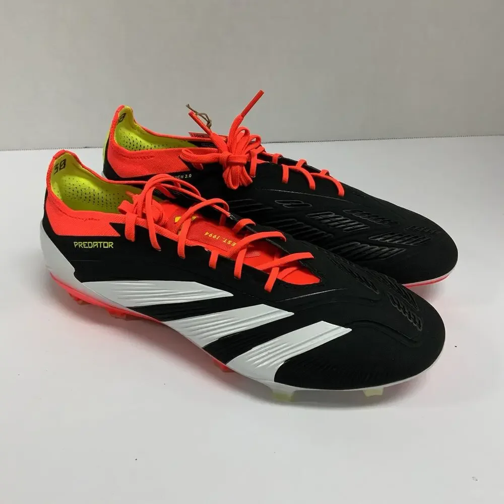 Adidas Predator Elite Low FG Solar Energy Pack IE1802 Size 9 Black Soccer Cleats