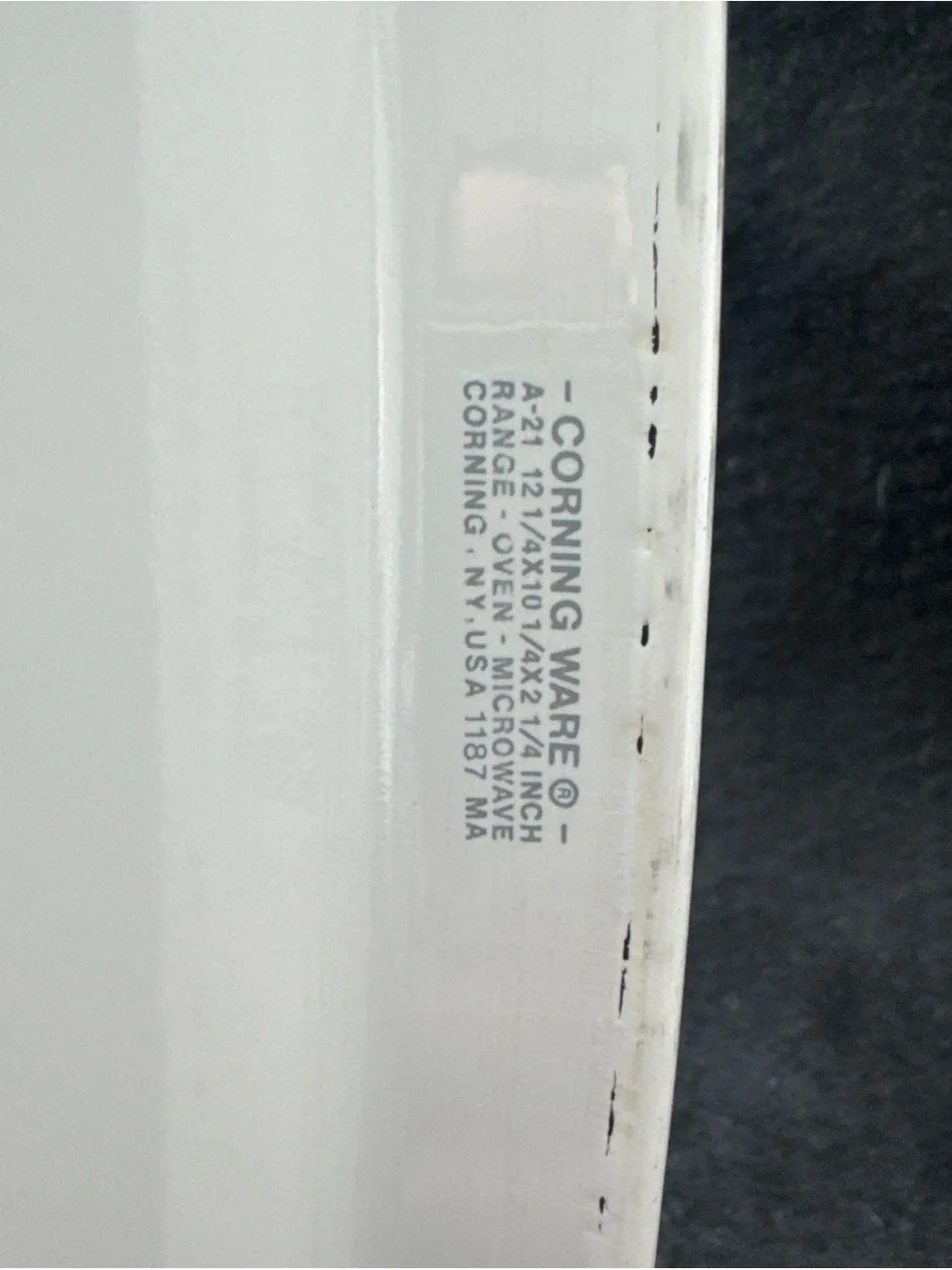 Vintage Corning Ware A-21 12x10x2