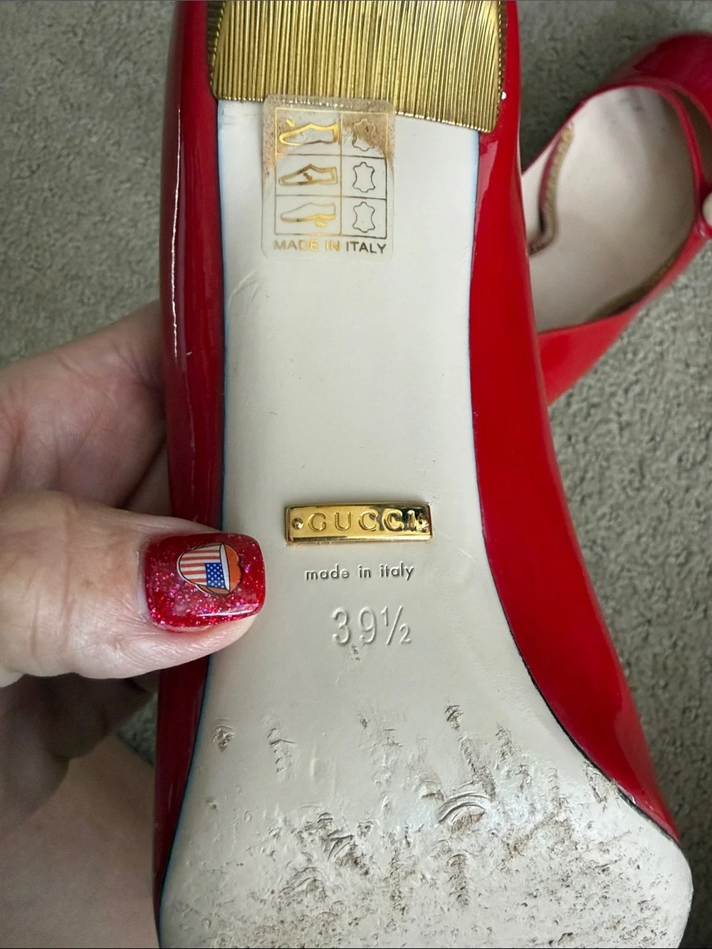 Gucci classic patent