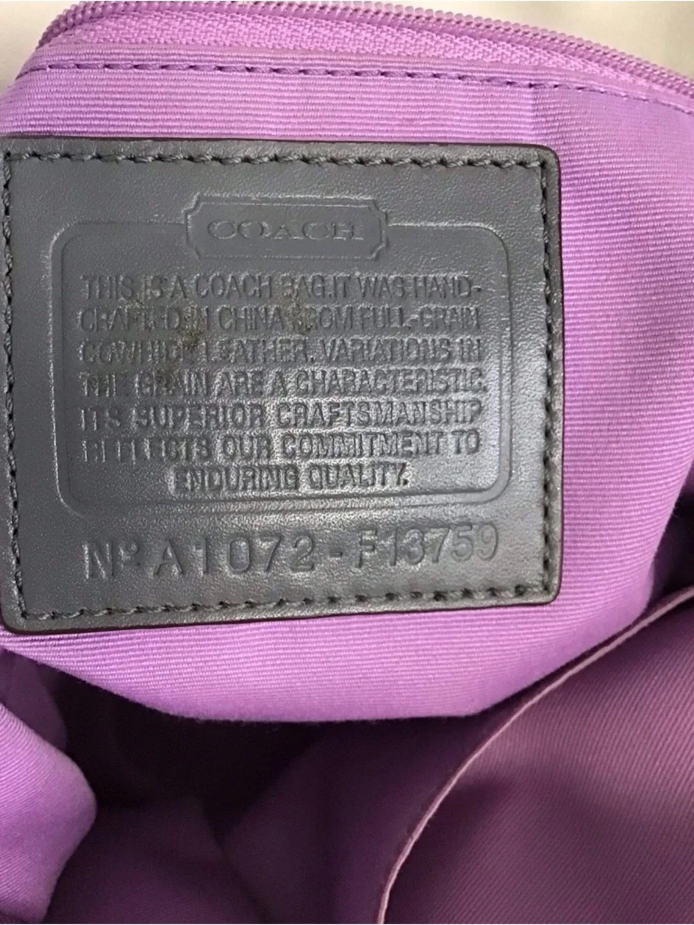 Coach authentic bag