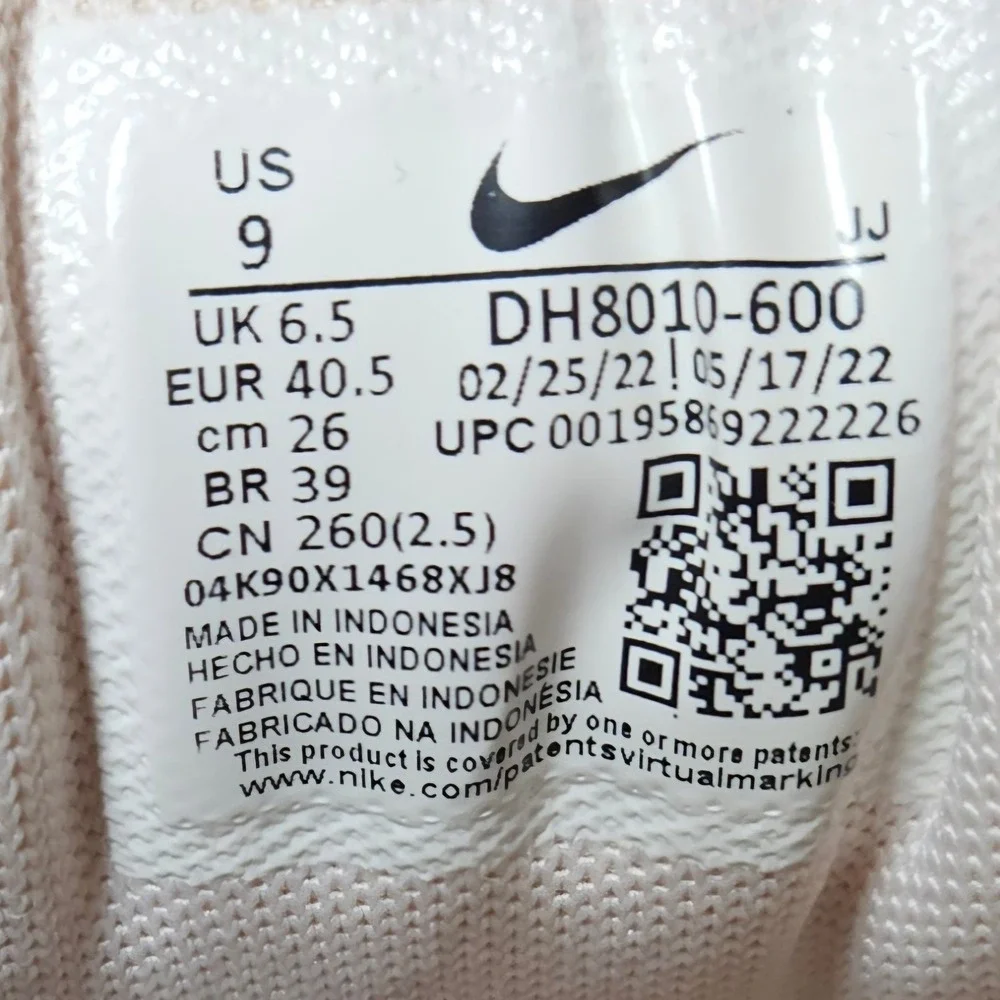 Nike Air Max 90 Barely Rose White Womens Sneakers Shoes Size 9 DH8010-600