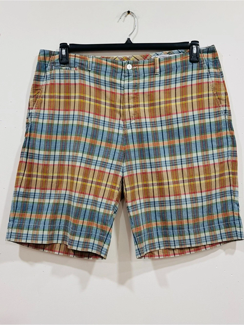 Polo Ralph Lauren Authentic India Madras Plaid Chino Shorts Men's Sz 40