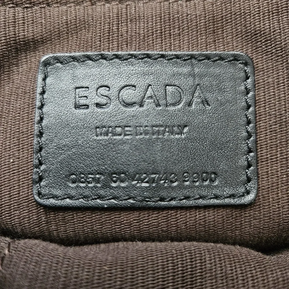 Escada woven satchel