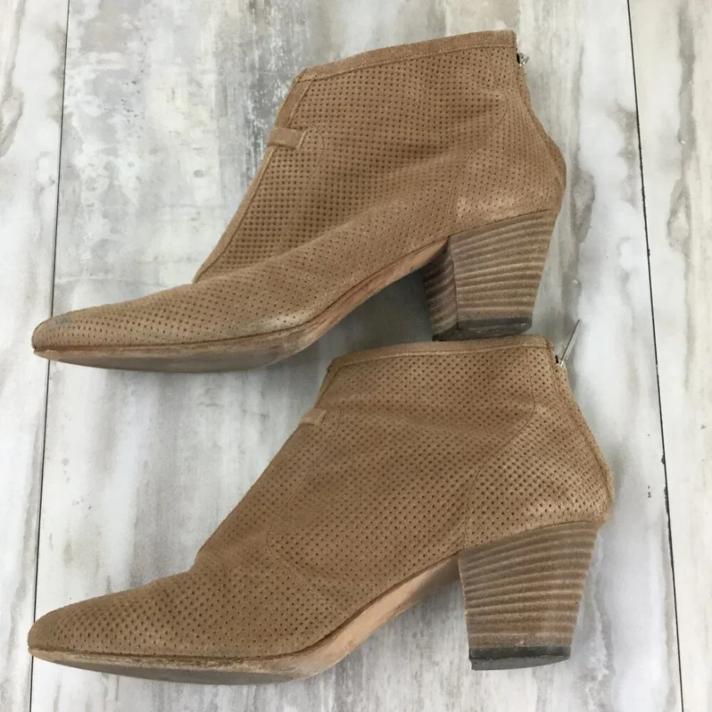Aquatalia tan booties