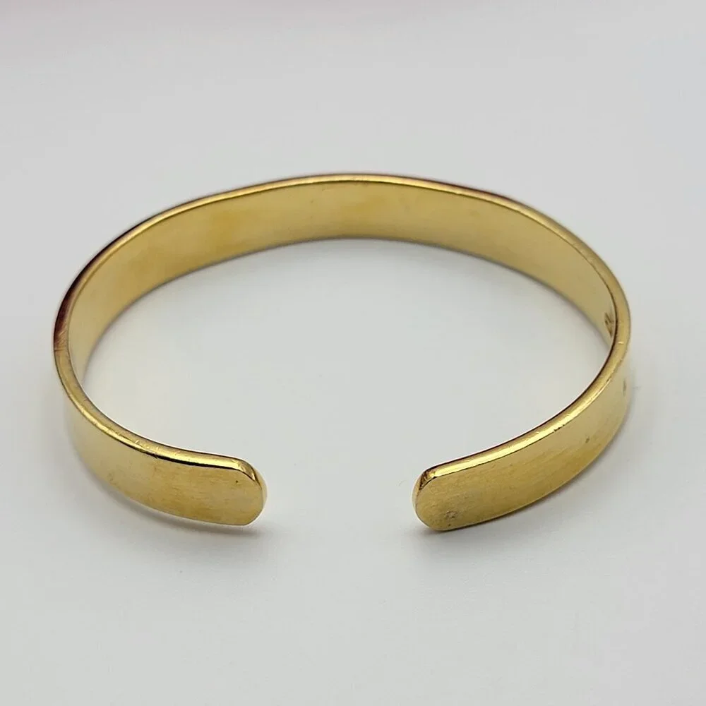 STONEY CREEK G.G. Gold Club 24K Gold Plated Open Cuff Bracelet 6